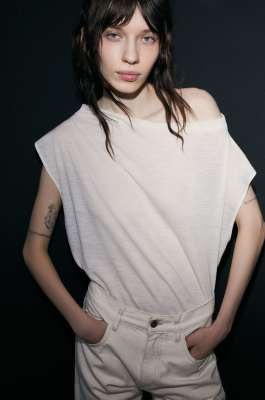 The Off-Shoulder Body, Blanc, Patrizia Pepe