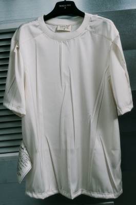 The Satin T-Shirt, Blanc, Patrizia Pepe