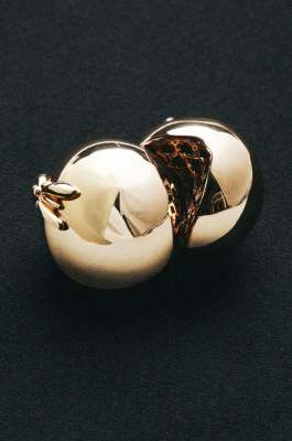 Sphere Earrings, Gold, Patrizia Pepe