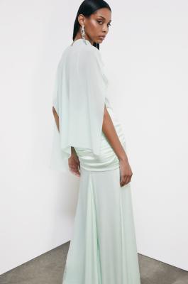 Elegant scarf stole, Mint, Patrizia Pepe