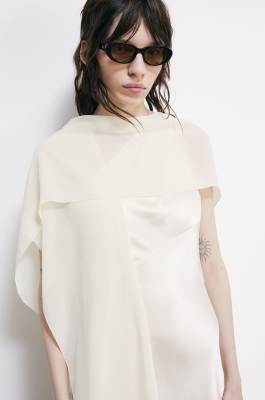 Elegant scarf stole, White, Patrizia Pepe