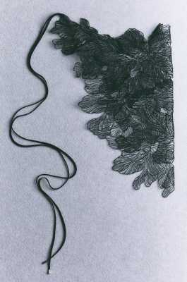 Floral lace belt skirt, Black, Patrizia Pepe