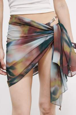 Gonna pareo Summer Faded, Fantasia astratta, Patrizia Pepe