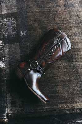 Leather cowboy boots, Brown, Patrizia Pepe