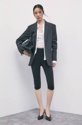 Capri pants in cr&ecirc;pe, Black, Patrizia Pepe