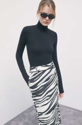 Bodysuit sweater, Black, Patrizia Pepe