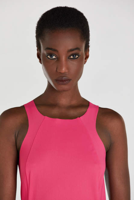 Платье-футляр миди, Розовый, Patrizia Pepe