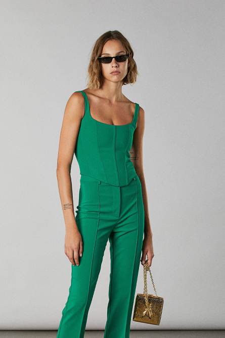 Top Bustier, Verde, Patrizia Pepe