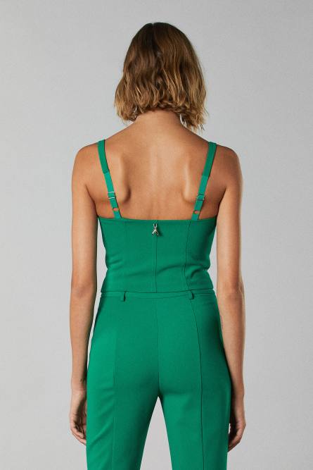 Top Bustier, Verde, Patrizia Pepe