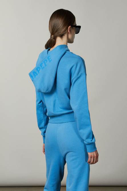 Hoodie, Light Blue, Patrizia Pepe