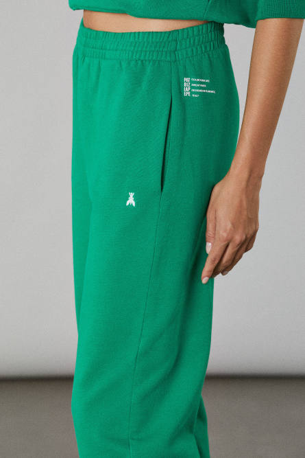 Fleece pants, Green, Patrizia Pepe
