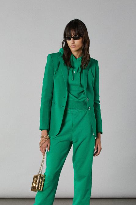 2-button jacket, Green, Patrizia Pepe