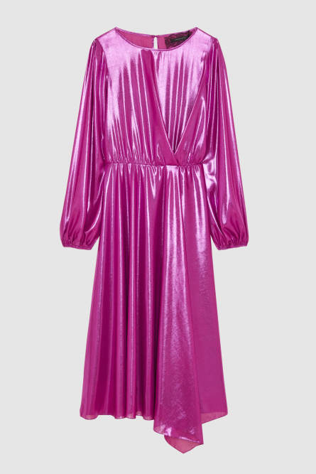 Georgette midi dress, Purple, Patrizia Pepe