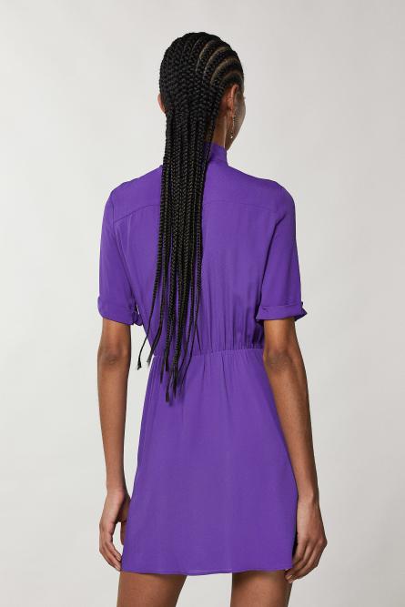Mini shirt dress, Purple, Patrizia Pepe