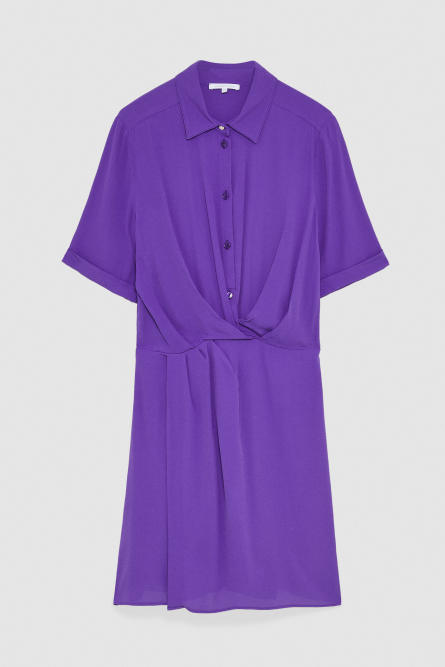 Mini shirt dress, Purple, Patrizia Pepe