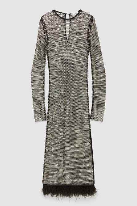 Robe avec strass, Noir, Patrizia Pepe