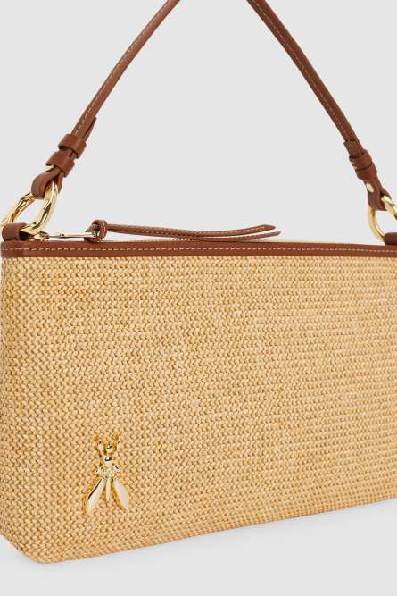 Summer Straw clutch, Beige, Patrizia Pepe