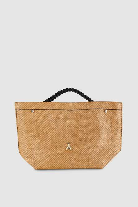 Широкая сумка на плечо, Бежевый, Patrizia Pepe