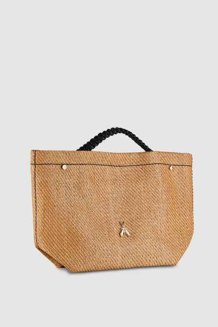 Широкая сумка на плечо, Бежевый, Patrizia Pepe