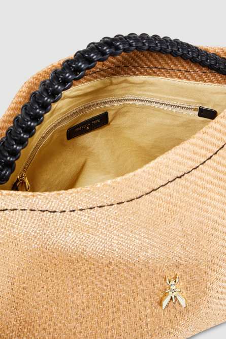 Широкая сумка на плечо, Бежевый, Patrizia Pepe