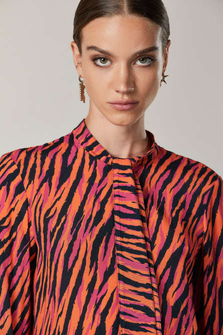 Shirt & tie, Orange, Patrizia Pepe