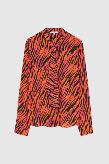 Shirt & tie, Orange, Patrizia Pepe