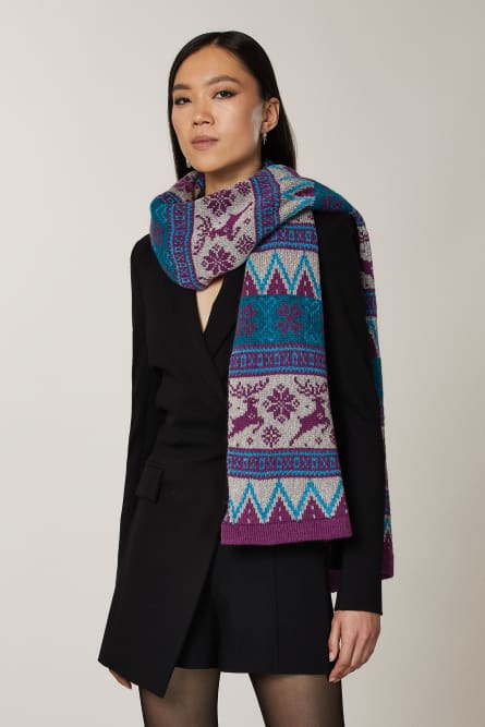 Ugly Jumper-style colored scarf, Multicolor, Patrizia Pepe