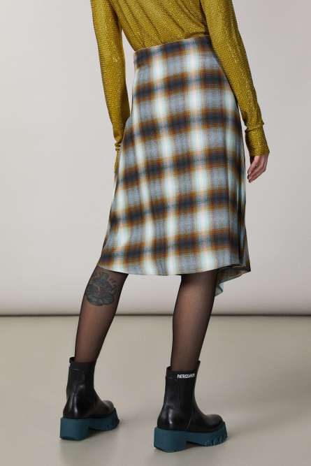 Check skirt, Multicolor, Patrizia Pepe