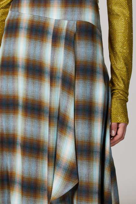 Check skirt, Multicolor, Patrizia Pepe