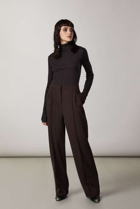 Lurex-Pullover &bdquo;ESSENTIAL&ldquo;, Schwarz, Patrizia Pepe