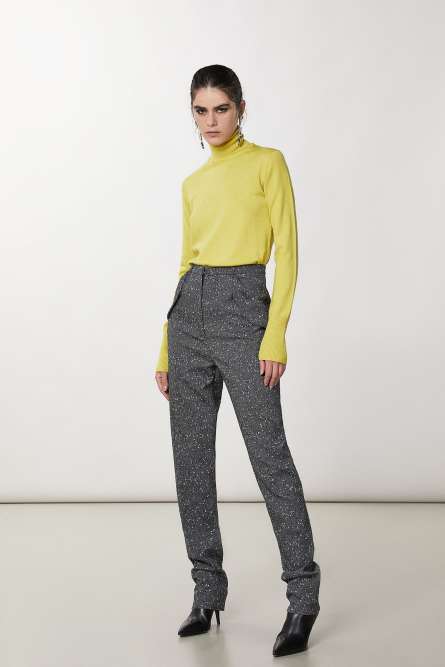 Wool turtleneck sweater, Yellow, Patrizia Pepe