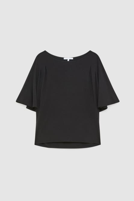 Maglia scollo a barca ESSENTIAL, Nero, Patrizia Pepe