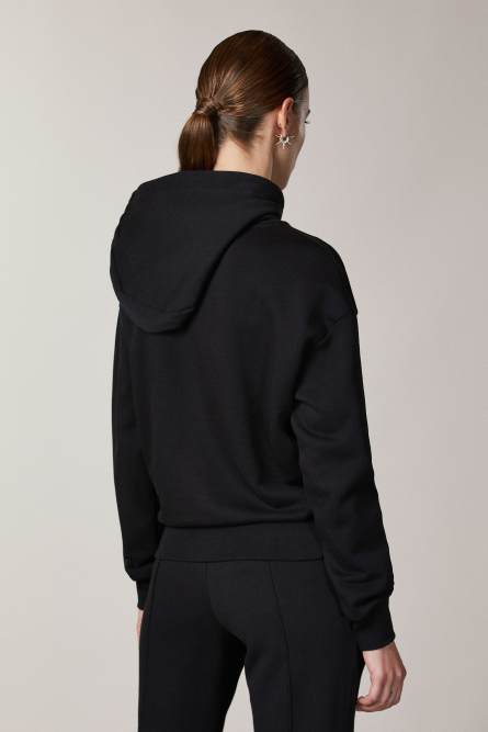 Kapuzensweatshirt &bdquo;ESSENTIAL&ldquo;, Schwarz, Patrizia Pepe