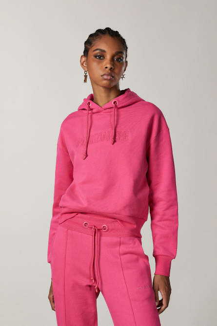 “ESSENTIAL” hoodie, Pink, Patrizia Pepe