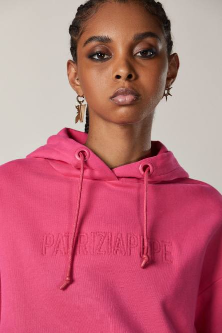 “ESSENTIAL” hoodie, Pink, Patrizia Pepe