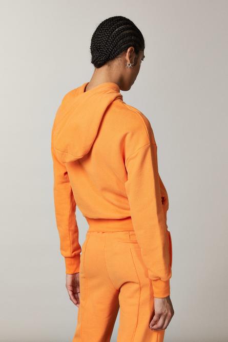 Felpa con cappuccio &quot;ESSENTIAL&quot;, Arancione, Patrizia Pepe