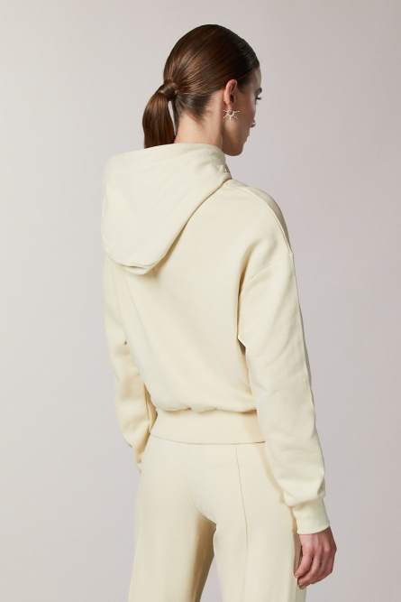 &ldquo;ESSENTIAL&rdquo; hoodie, Beige, Patrizia Pepe