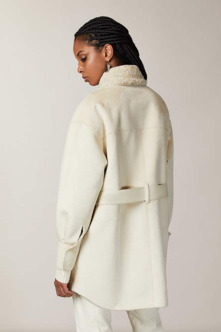 Hemdjacke zum Wenden, Beige, Patrizia Pepe