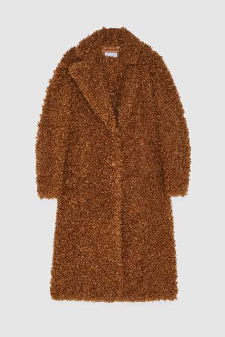Synthetic fabric coat, Orange, Patrizia Pepe