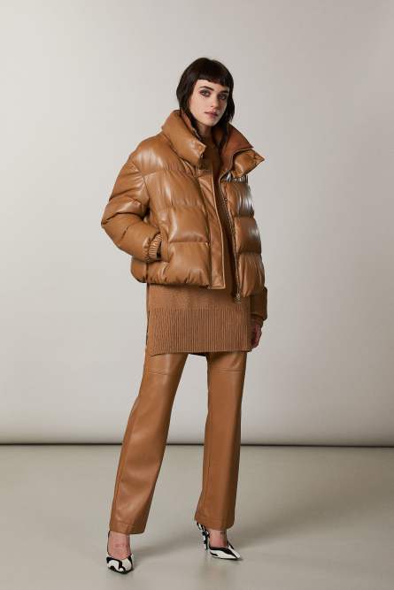 Puffy down jacket, Orange, Patrizia Pepe