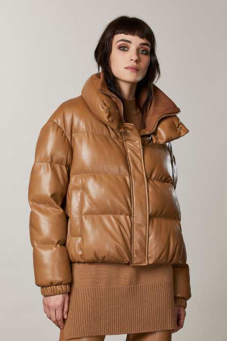 Puffy down jacket, Orange, Patrizia Pepe
