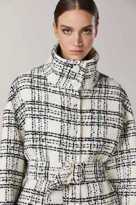 Oversized coat, Beige, Patrizia Pepe