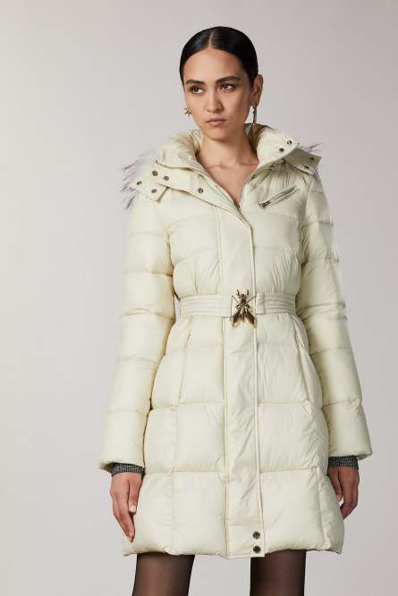 Steppjacke mit hohem Kragen, Beige, Patrizia Pepe