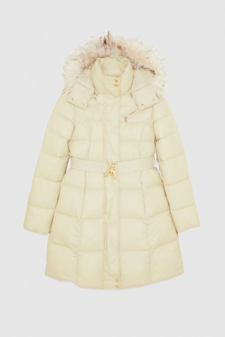 Steppjacke mit hohem Kragen, Beige, Patrizia Pepe