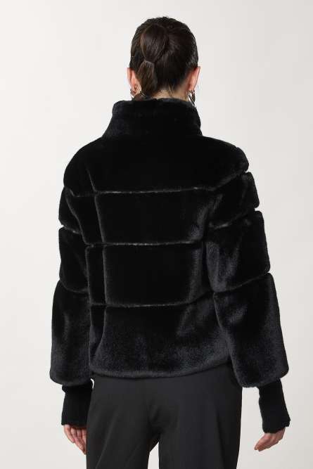 Short soft jacket, Black, Patrizia Pepe