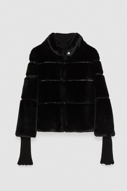 Short soft jacket, Black, Patrizia Pepe