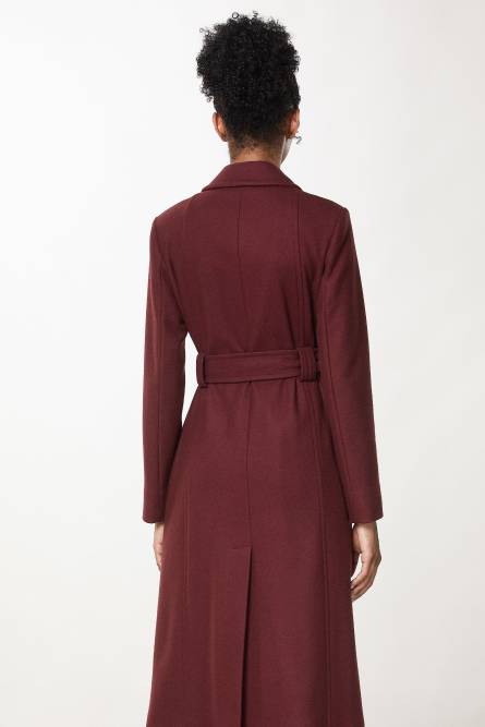 Cappotto con cintura ESSENTIAL, Viola, Patrizia Pepe