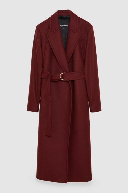 Cappotto con cintura ESSENTIAL, Viola, Patrizia Pepe