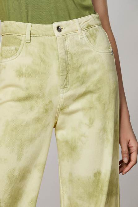 Tie dye denim pants, Green, Patrizia Pepe