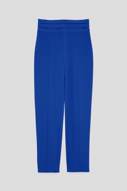 Tuxedo ankle grazer pants, Blue, Patrizia Pepe